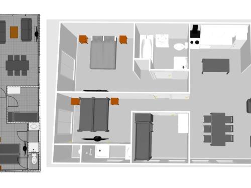 Grunnteikning Appartement Val-d'Isère, 4 pièces, 6 personnes - FR-1-694-40