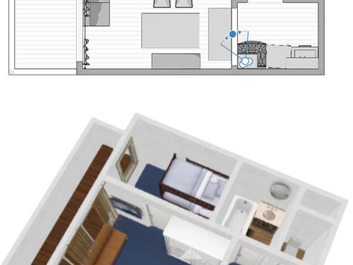 Studio cabine 4 pers. aux pieds des pistes avec parking, animaux acceptés