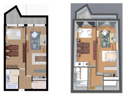 Appartement skis aux pieds, vue superbe, animaux acceptés