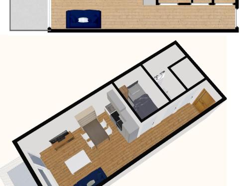 Studio charmant skis aux pieds, balcon, coeur de Val-d'Isère, 4 pers, WiFi