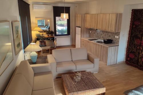 Istumisnurk majutusasutuses Lumen 1-bedroom apartment in the heart of Trikala