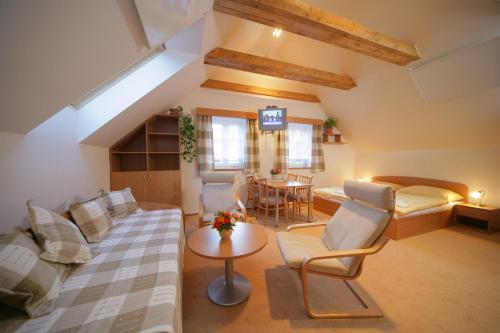 Posezení v ubytování Apartmány mlýn