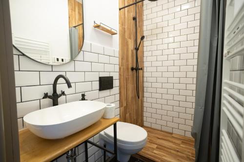 Kylpyhuone majoituspaikassa Burfa Cabin