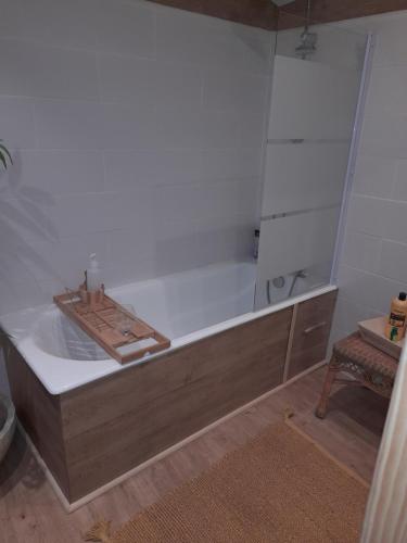 Koupelna v ubytování chambre du jura