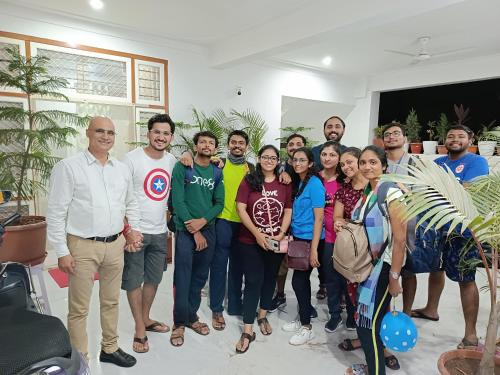 a group of people posing for a picture at CHOUDHARY WHITE HOUSE Udaipur in Udaipur