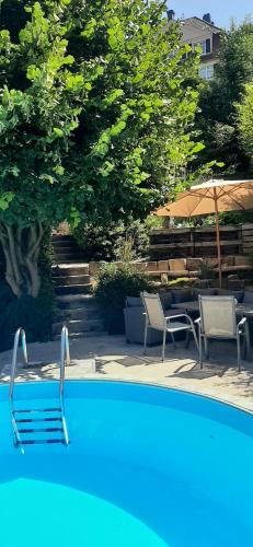 Bazén v ubytování Ferienwohnung Auszeit nebo v jeho okolí