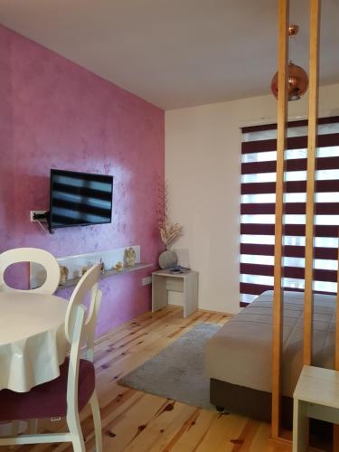 Μια τηλεόραση ή/και κέντρο ψυχαγωγίας στο Apartmani Lotos