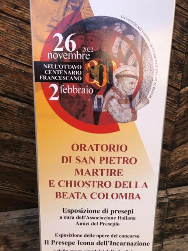 a poster for a concert at a concert at B & B Beata Colomba in Rieti