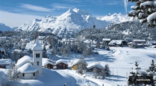 Ca del Forno St Moritz om vinteren