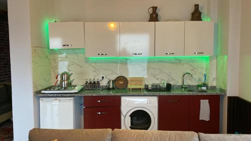 Kuchyň nebo kuchyňský kout v ubytování Shark SeaView Villa