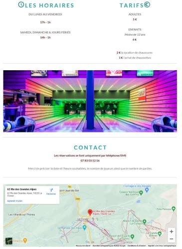a screenshot of a website for a hotel at Le Soladret - 2 pièces 4 étoiles - Vue extraordinaire sur les Aravis in La Clusaz