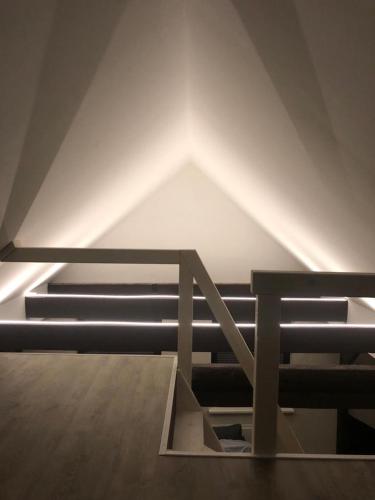 Ein Bett oder Betten in einem Zimmer der Unterkunft Turmklause