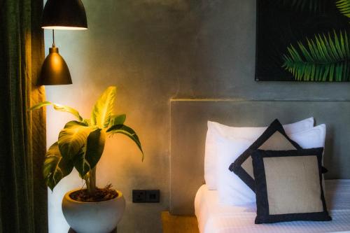Ένα ή περισσότερα κρεβάτια σε δωμάτιο στο Serene Villa Hiriketiya