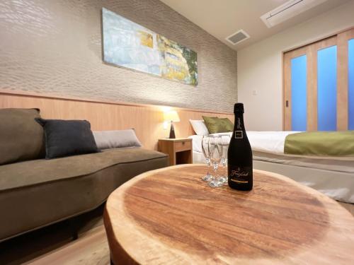 Posezení v ubytování OWL RESORT ARIFUKU ONSEN