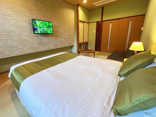 TV a/nebo společenská místnost v ubytování OWL RESORT ARIFUKU ONSEN