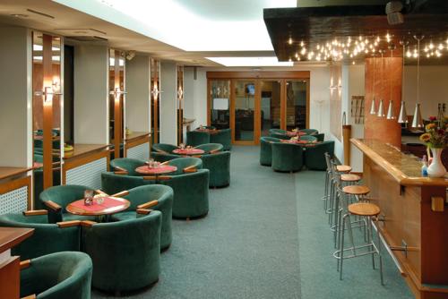 Χώρος καθιστικού στο Hotel Dukla