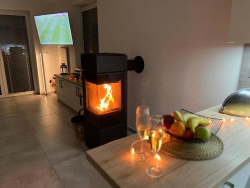 Nápoje v ubytovaní HausLipno Bungalov na Lipně