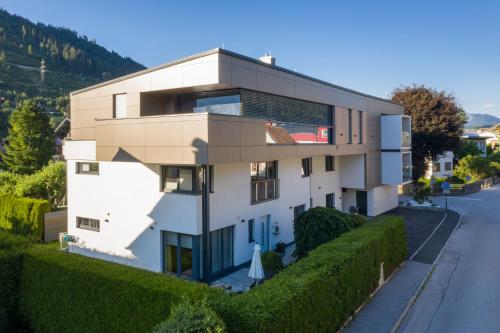 an aerial view of a house at ImPuls | aparts in Schladming