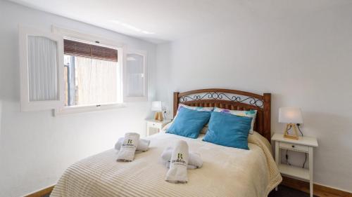 Katil atau katil-katil dalam bilik di Casa Amberes Torrox by Ruralidays