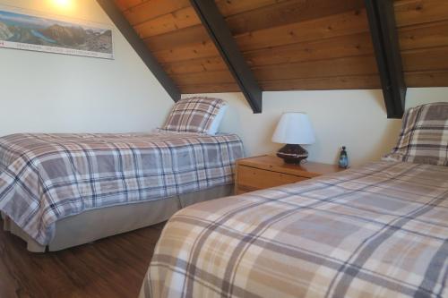 Кровать или кровати в номере Chalet familial du Plateau