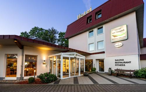 Exteriér nebo vchod ubytování Hotel am Tierpark Gotha