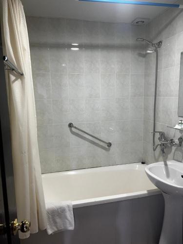 Bilik mandi di Temurkhan Hotel