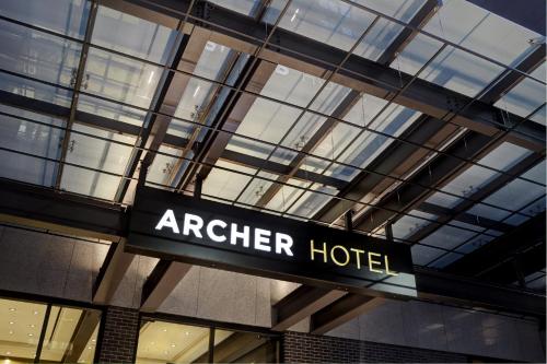 a building with a sign that reads archer hotel at Archer Hotel New York in New York