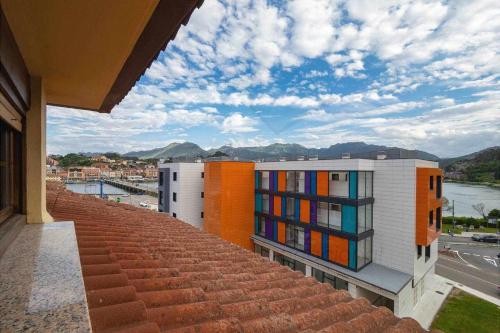 a view from the roof of a building at El Pico, Apartamento in Ribadesella
