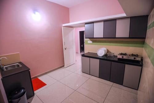 Kuchyň nebo kuchyňský kout v ubytování zanbaq residency