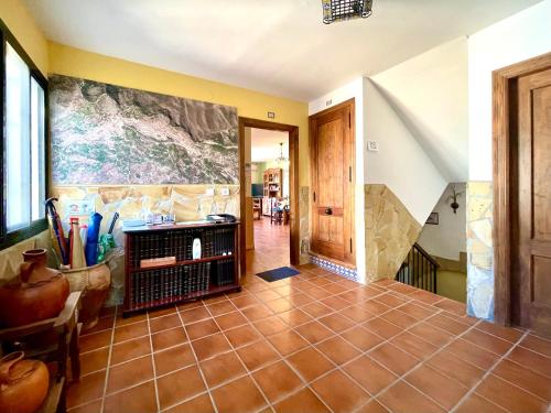 Χώρος καθιστικού στο Apartamentos Axarquia , Frigiliana, terraza privada con vistas a la montaña rio y al mar