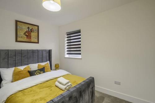 Ένα ή περισσότερα κρεβάτια σε δωμάτιο στο Vion Apartment- Westerton