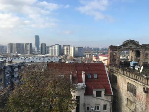 a view of a city with tall buildings at Centrum in Belgrade