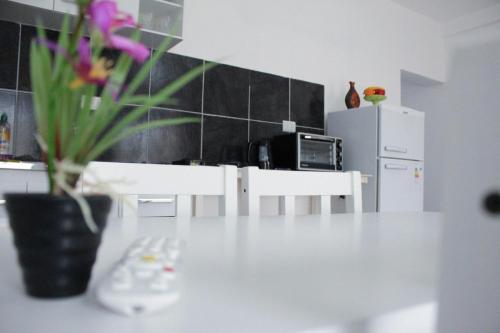 Η κουζίνα ή μικρή κουζίνα στο Departamento Génesis, 1er piso