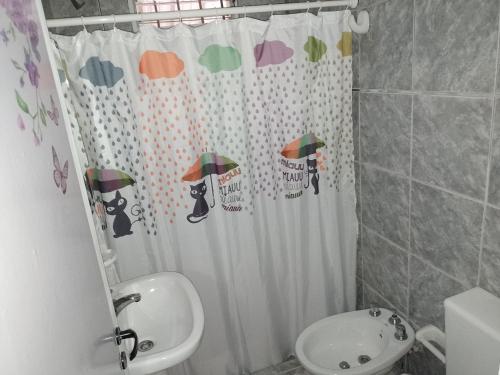 Kylpyhuone majoituspaikassa Mini Complejo Familiar Roque