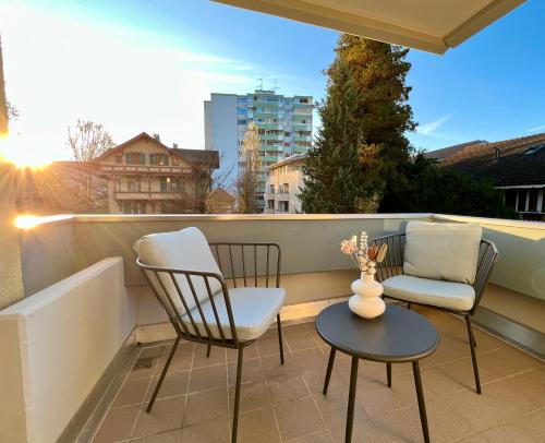 Posezení v ubytování Apartment kleine Auszeit