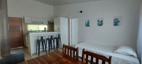 Hotel del Parqueにあるベッド