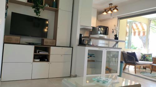Garden and beach sea view apartment Cannes photo 17