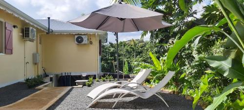 Ein Garten an der Unterkunft Résidence Paradis