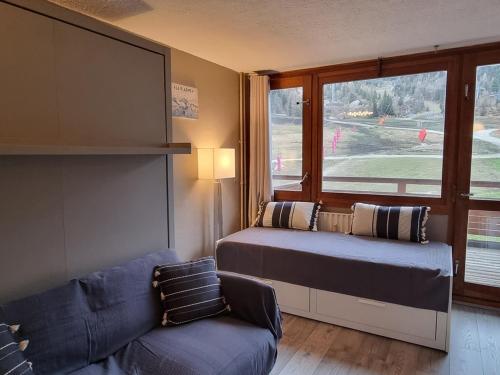Studio chaleureux, vue pistes - 3 pers.