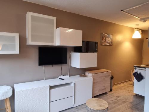 Studio chaleureux, vue pistes - 3 pers.
