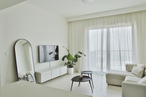 Posezení v ubytování Dubai Hills - Stylish One Bedroom Apartment