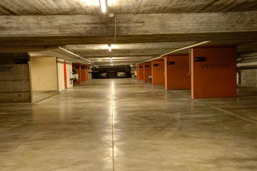 an empty hallway in an old building at Chesa Munteratsch 1 1 2-Zimmerwohnung 209 Typ D in Silvaplana