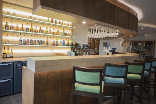 Hotel Restaurant Mont Champ du Feuにあるラウンジまたはバー