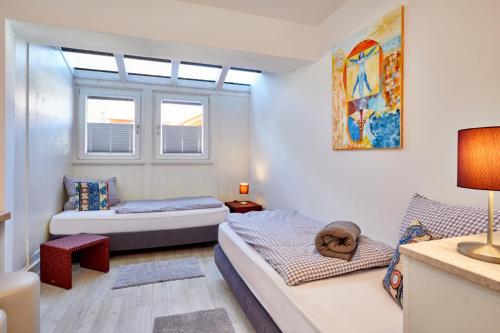 Katil atau katil-katil dalam bilik di Ferienwohnung Alpspitze