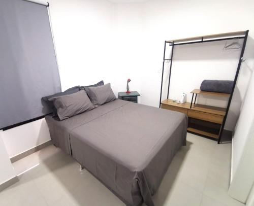 Katil atau katil-katil dalam bilik di Click Apê Ponte Amizade