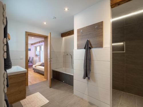 Ένα ή περισσότερα κρεβάτια σε δωμάτιο στο Apartment Filzenkogel