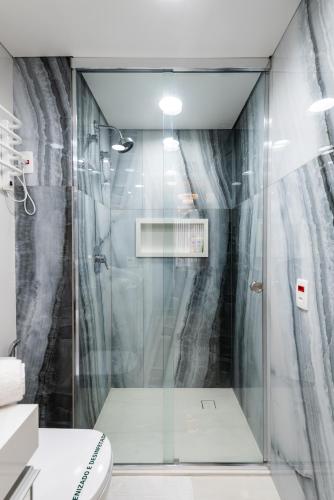 Bilik mandi di Rosemari's Apartments 4 Studios Luxuosos