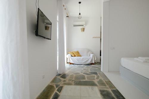 Μια τηλεόραση ή/και κέντρο ψυχαγωγίας στο Elia Suites