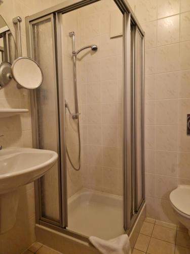 Koupelna v ubytování Hostel zum Löwen