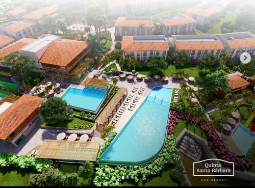Bazén v ubytování Quinta Santa Bárbara Eco Resort nebo v jeho okolí